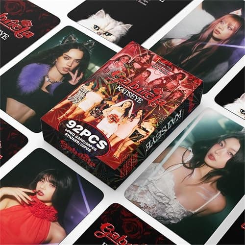 KATSEYE 32PCS Stickers + 60PCS LOMO Cards Novel Idol Album Cards Set Mini Merch Photocards Set Gift for Fans Girls (B01) thumbnail 2