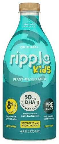 Ripple Kids Non-Dairy Milk, Vegan, Original, 48 Fl Oz - Image 1