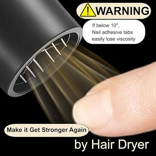 DOCVOEOMH 1440PCS Press on Nail Adhesive Tabs - 60 Sheets with 12 Sizes, Nail Sticky Glue Tabs for Press on Nails, Stickers for Artificial Fake Nails for Home/Salon Use thumbnail 5