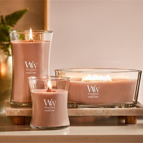 WoodWick Patchouli Crème Gifts for Women and Men, 9.7 oz Medium Hourglass Candle with Crackling Wick thumbnail 6