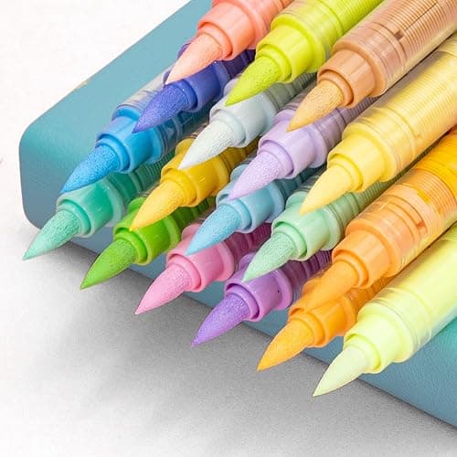 kander Guangna Acrylic Paint Markers 12 Colors, Skin Tone Series Set with Soft Brush Tip Water Based, Fine Tip Markers for Wood, Canvas, Rock Painting, Glass, Diy Crafts, Fabric Paint thumbnail 6