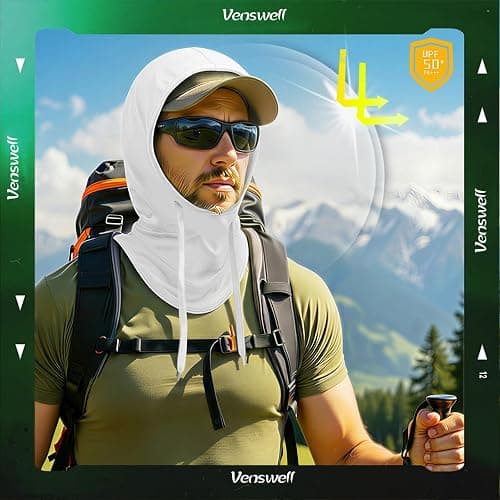 3 in 1 Summer Cooling Balaclava Hood Face Mask with Ear Loops Men Women Sun UV Protection Breathable Full Head Cover thumbnail 5