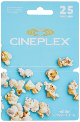 Cineplex Physical Gift Card - $25 - Image 1