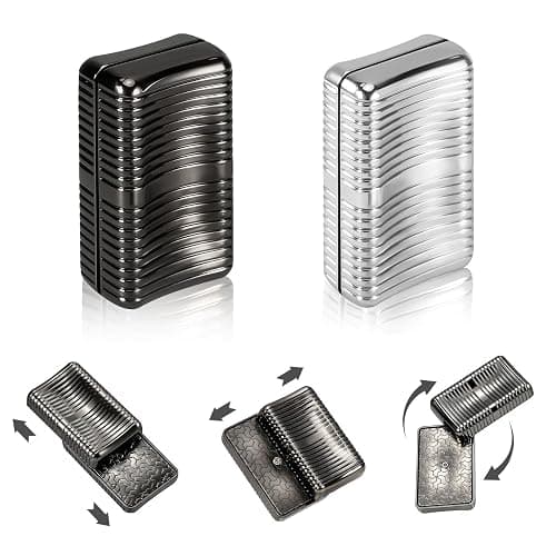 1797 Metal Magnetic Fidget Slider for Adults, EDC Pocket Fidgets Toys with Smooth Clicks, Focus & Relaxation Fun Cool Gadget Gift, 2 Pack - Image 1