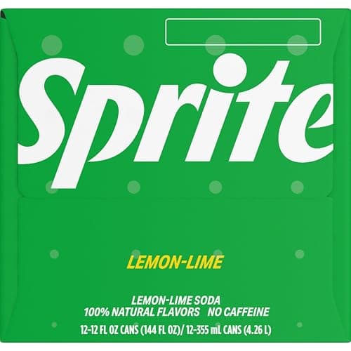Sprite Lemon Lime Soda Soft Drinks, 12 fl oz, 12 Pack,Cans thumbnail 8