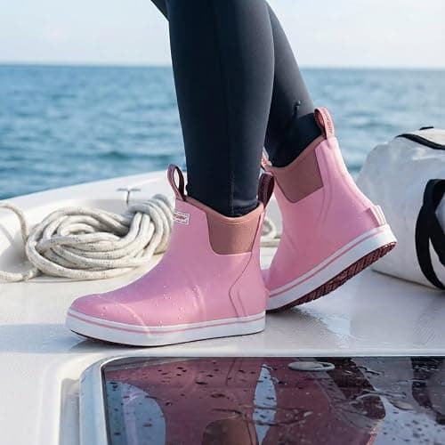SUREWAY Women's Deck Boots Professional Non-Slip Fishing & Ankle Deck Boot Waterproof Rain Boots thumbnail 2