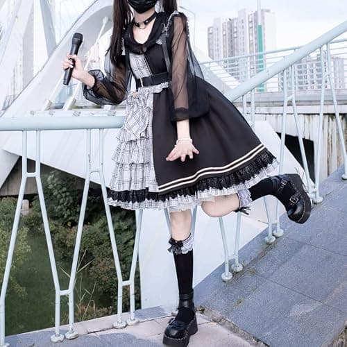 ZZEQYG Womens Girls Kawaii Lolita Gothic Dress Anime Broken Doll Costume Lockable Dress thumbnail 4