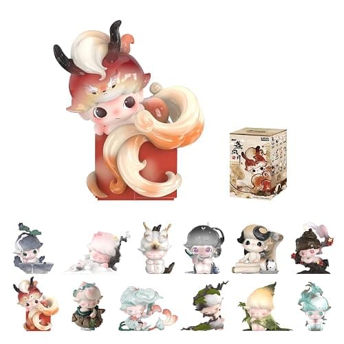 POP MART DIMOO Stories in The Cup Series Figures, Blind Box Figures, Random Design Action Figures Collectible Toys Home Decorations, Holiday Birthday Gifts, Single Box - Image 1