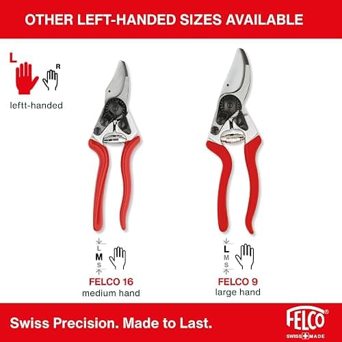 Felco F6 Pruning Shears – 7.7" Swiss-Made Garden Clippers for Medium Hands | Hand Pruners for Gardening | Garden Tool Cutter with Precision Bypass Blade, Forged Aluminum Handles, Replaceable Parts thumbnail 10