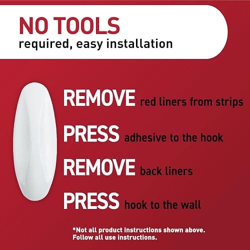 Command Medium Designer Hooks, 18-Hooks, 24-Strips, Damage Free Hanging thumbnail 6