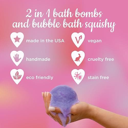 Princess Bath Bombs for Girls with Surprise Toys Inside (1 Pack) – Large Fizzy Bubble Bath Bomb for Kids - Princess, Mermaid, Fairytale Bath Toys – Fruity Scent, Skin-Safe, Made in USA by Two Sisters thumbnail 5
