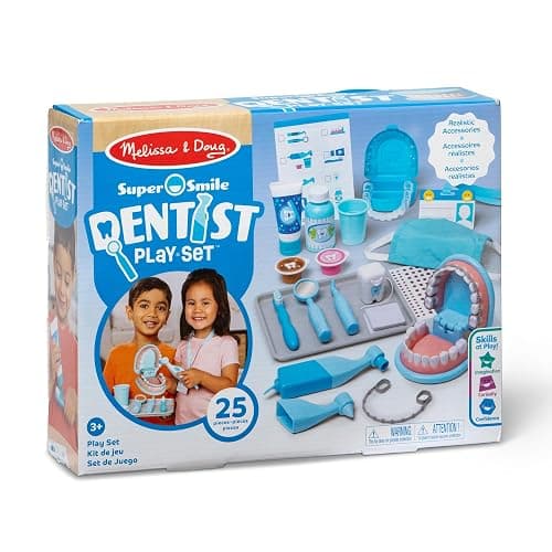 Melissa & Doug Super Smile Dentist Play Set, 25-Piece Dentist Kit with Oversized Teeth, Large Tools & Accessories, Kids Toys for Girls & Boys 3+ thumbnail 3