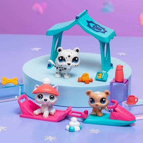 Littlest Pet Shop - Snowy Day Play Pack - LPS Gen 7, Authentic Mystery Figures, Surprise Collectible Kidult Toy, Girls, Boys, Kids, Tweens Ages 4+ thumbnail 2