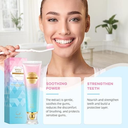 Niacinamide Whitening Toothpaste, Niacinamide Toothpaste Intensive Whitens Teeth, Protects Tooth Enamel, Fresh Breath & Stain Removal Formula,Freshens Breath 24 Hours (Mint). - Mint - 3.5 Fl Oz (Pack of 1) thumbnail 2