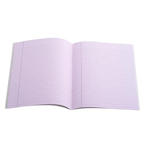 9" x 7" - 7mm Lined Tinted Paper - Exercise Book Grey Cover - Pink - Single Book thumbnail 7