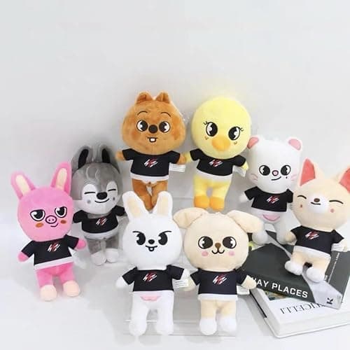 RHEETADA 8 PCS Skzoo Plushies Stray Kids Plush Toys Set 8 Inches Cute Stuffed Animals Toy Stray Kids for Fans Boys and Girls thumbnail 4