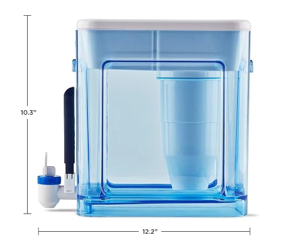ZeroWater 22-Cup 5-Stage Water Filter Dispenser with Instant Read Out - 0 TDS for Improved Tap Water Taste - IAPMO Certified to Reduce Lead, Chromium, and PFOA/PFOS thumbnail 8