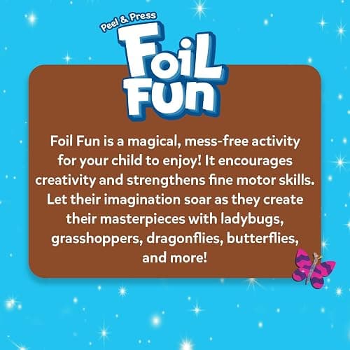 Skillmatics Foil Fun - Bugs & Butterflies, No Mess Art for Kids, Craft Kits & Supplies, DIY Creative Activity, Travel Toys, Gifts for Boys & Girls Ages 4, 5, 6, 7, 8, 9 thumbnail 8