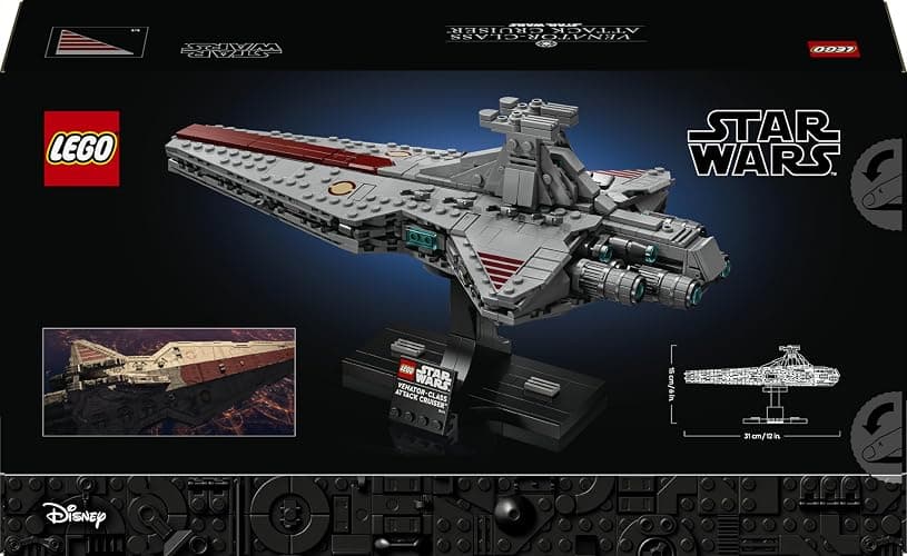 LEGO Star Wars 75441 Venator-Class Attack Cruiser Building Set for Adults - Republic Starship Model Kit - Living Room & Shelf Decor - Collectible Gift for Revenge of the Sith Fans thumbnail 10