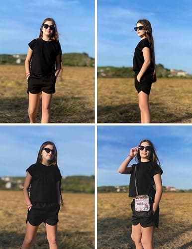 Zaclotre Girls Athletic Shorts with Zipper Pockets High Waisted Running Shorts Soccer Gym Sports Active Short for Kids thumbnail 9