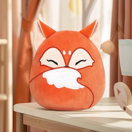 Glow Guards 12-Inch Red Fox Plush Pillow Cute Fox Stuffed Animal Soft Plush Toy Stuffed Animals Birthday Gift for Boys Girls Kids thumbnail 6