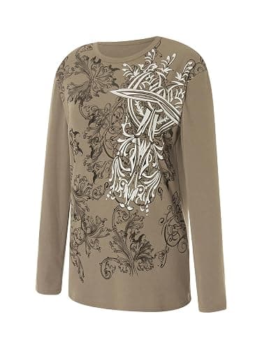 Women's Y2k Vintage Graphic Long Sleeve T-Shirt Loose Fit Fairy Grunge Alt Harajuku Gothic Punk Streetwear Top for Teen Girls thumbnail 3
