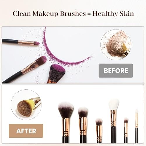 RICRIS Electric Makeup Brush Cleaner and Dryer Machine - Super Fast Clean and Dry Make Up Brushes - Automatic Cosmetic Brush Spinner Washer Tools thumbnail 4