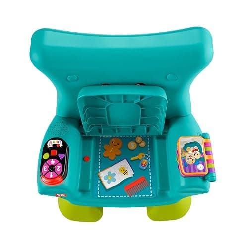 Fisher-Price Laugh & Learn Toddler Learning Toy Smart Stages Chair, Teal, Music Lights & Activities for Ages 1+ Years, Multilanguage Version thumbnail 6