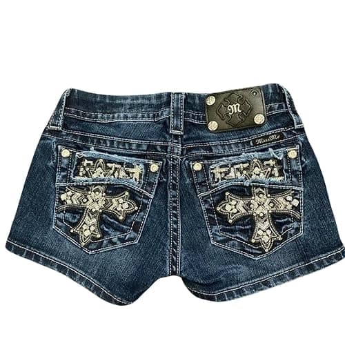 LIKENDWB Shorts Damen Subgrau-Saison Trend Dreidimensional U-line Stickerei Mini Jeans Frauen Enge Frauenkleidung - Image 1