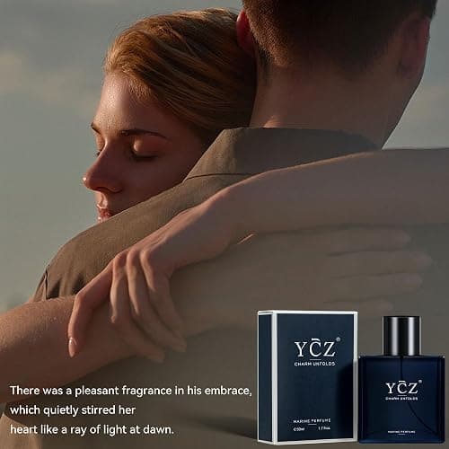 Ycz Charm Unfolds Marine Perfume for Men, 1.7 oz. Long Lasting Eau De Parfum Cologne For Men, Oriental Woody Fragrance - Ideal Special Occasions, Making it the Ideal gentlemen’s Gift (2-Pack). thumbnail 4