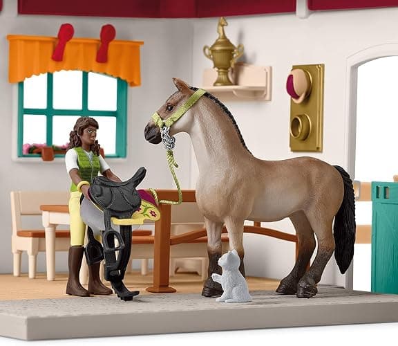 Schleich Horse Club - 85 PC Tack Room Stable Extension Toy Playset with Rider Sarah Action Figure, Horse Figurine and Accessories for Girls and Boys - Interactive, Realistic Kids Toys Ages 5+ | 42591 thumbnail 5