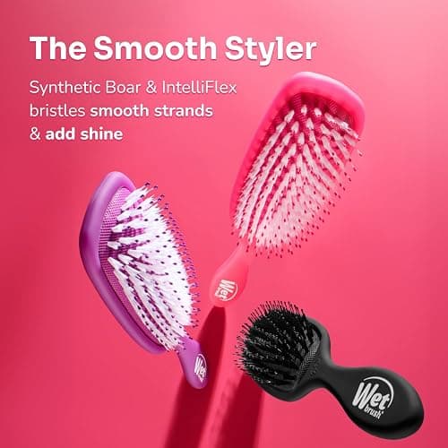 Wet Brush Shine Enhancer Hair Brush, Elemental Blue, Ultra-Soft IntelliFlex Bristles, Natural Boar Bristles for All Hair Types, For Women and Men, Wet and Dry, All Ages thumbnail 10