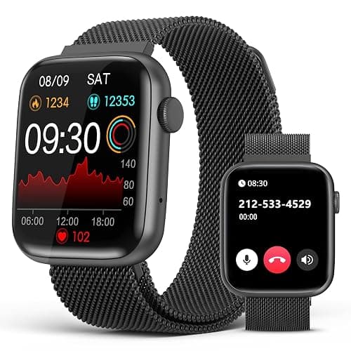 EarlySincere Smart Watches for Men Women Blood Pressure, 1.9" HD Full Touch Screen, Fitness Tracker with Heart Rate Blood Oxygen Sleep Monitor, IP67 Waterproof Smartwatch for Android iOS - Image 1