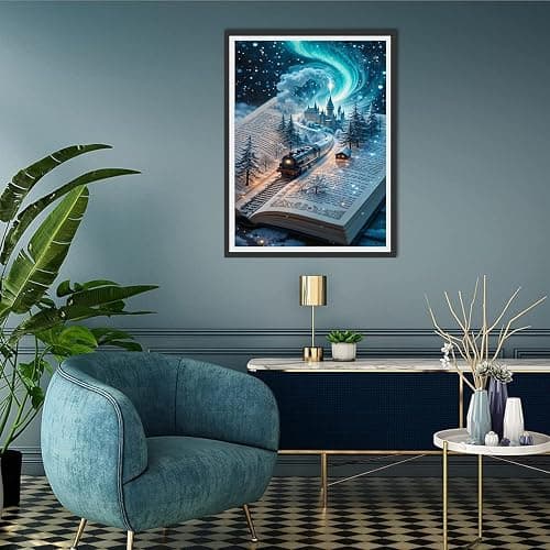 Diamond Art Kits for Adults-Diamond Painting Kits for Adults,DIY 5D Full Drill Diamond Art Perfect for Relaxation and Home Wall Decor (12x16 inch) thumbnail 3