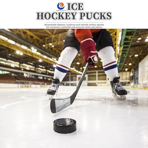 UNBEATABLE ENERGY Hockey Pucks 50 Pack, Hockey Puck (Black), Official Hockey Pucks for Practicing and Classic Training, Ice Hockey Pucks Diameter 3", Thickness 1", 6oz, Hockey Pucks Bulk thumbnail 2