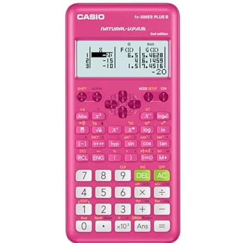 Casio fx-300ES Plus 2nd Edition Scientific Calculator, 262 Functions, Natural Textbook Display, Pink - Image 1