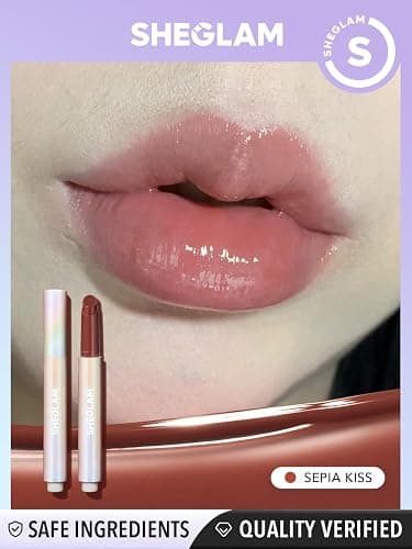 SHEGLAM PoutPerfect Moisturizing Solid Lip Gloss Non Sticky Lipstick with Coconut Oil - Sepia Kiss thumbnail 9