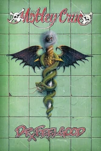 BUY ART FOR LESS Officially Licensed Motley Crue Dr Feelgood 24 x 36 Inch Music Art Poster - Decorative Print - Poster Paper - Ready to Frame - Image 1