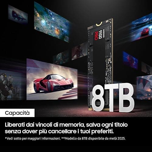 Samsung Memorie MZ-VAP4T0BW 9100 PRO SSD Interno da 4TB, PCIe 5.0 x4, NVMe 2.0, SSD Progettato per Professionisti e Gamer, Compatibile con PC e Playstation 5 thumbnail 7