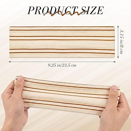 Needbrock 5 Pack Striped Sports Headbands for Women, Soft Elastic | Elastic Hair Bands,Workout Headbands, Cotton Blend, Workout and Daily Wear, Fits Most Hair Types,Retro Hair Accessories thumbnail 2