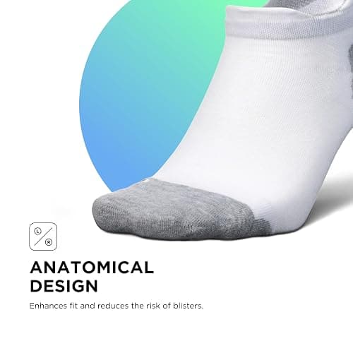 Feetures Elite Max Cushion No Show Tab Ankle Socks - Sport Sock with Targeted Compression thumbnail 4