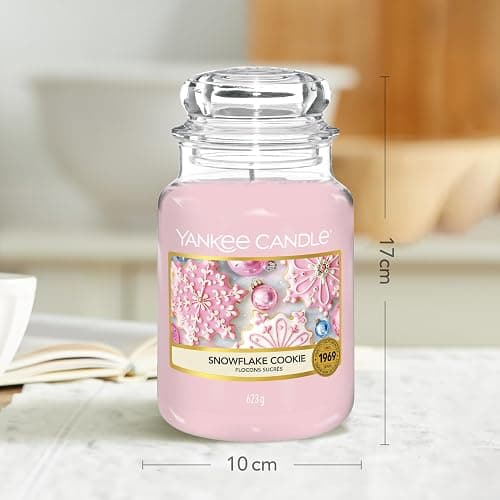 Yankee Candle Candela profumata in giara grande | Biscotto del fiocco di neve | Durata Fino a 150 Ore | Regali perfetti per le donne thumbnail 3