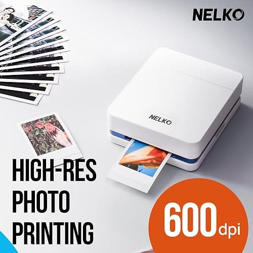 Nelko PP01 Photo Printer, 2x3 Portable Photo Printer, Mini Printer, White | Instant Color Inkjet Printer for Smartphone, Sticky-Back Photos, Bluetooth Compatible with iOS & Android, AI App Editing thumbnail 4