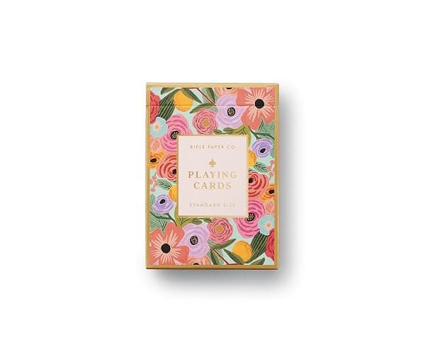 RIFLE PAPER CO. Garden Party Themed Playing Cards for Adults, Standard Deck of Cards for Card Games and Poker at Home or Party, Beautiful Printed Floral Design - Image 1