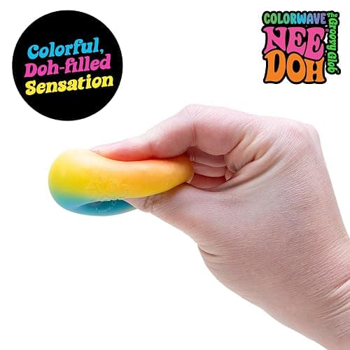 Schylling NeeDoh Teenie Quad Squad Needoh 4 Pack - Sensory Squeeze Toy - 1.5" in Diameter - Colors May Vary thumbnail 5
