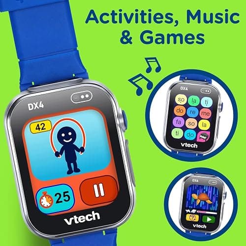 VTech KidiZoom Smartwatch DX4, Blue thumbnail 5