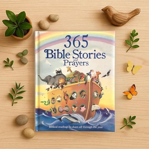 365 Bible Stories and Prayers Padded Treasury - Gift for Easter, Christmas, Communions, Baptism, Birthdays (Little Sunbeams) thumbnail 9