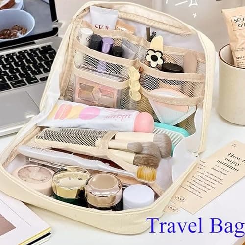 Fcteap Pencil Case Pouch Box Cute Kawaii Large Capacity Aesthetic Zipper Pen Holder Organizer Bag for Office Workspace Supplies Desk Accessories Travel (Green) thumbnail 6