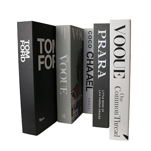 PTShadow 7 Pcs Decorative Books Aesthetic Chic Faux Book Set for Room Décor,Modern Home Decor Coffee Table Decor thumbnail 5