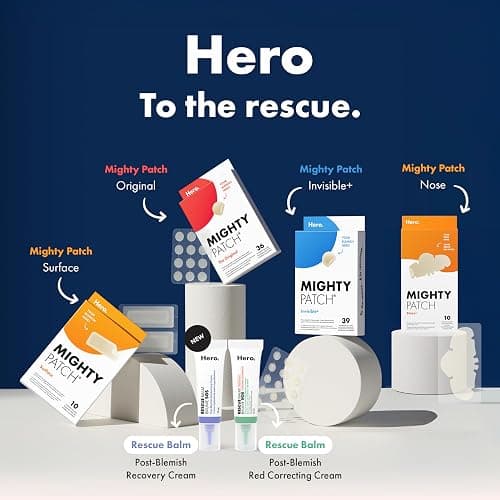 Hero Cosmetics Mighty Patch Original – Hydrocolloid Patch for Pimples, Overnight Acne Blemish & Zit Stickers for Sensitive Skin, 72 Count thumbnail 6